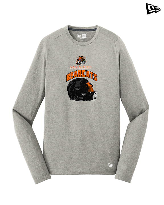 San Mateo HS Football Helmet - New Era Performance Long Sleeve