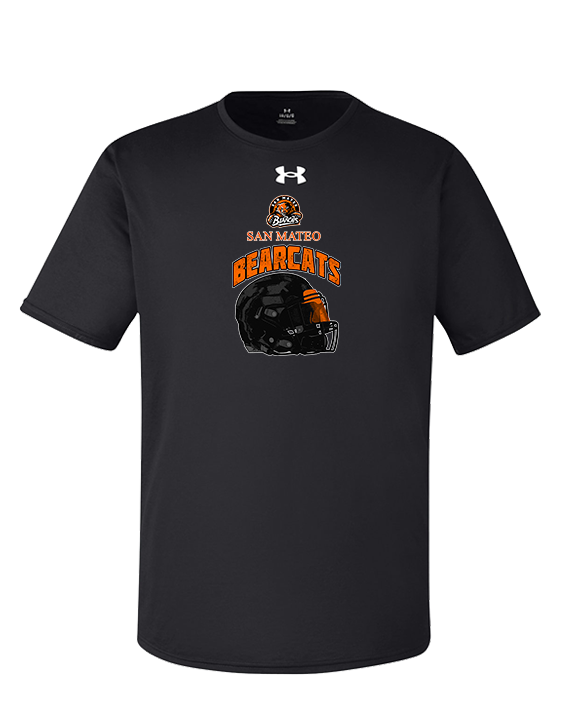 San Mateo HS Football Helmet - Under Armour Mens Team Tech T-Shirt