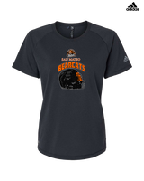 San Mateo HS Football Helmet - Womens Adidas Performance Shirt