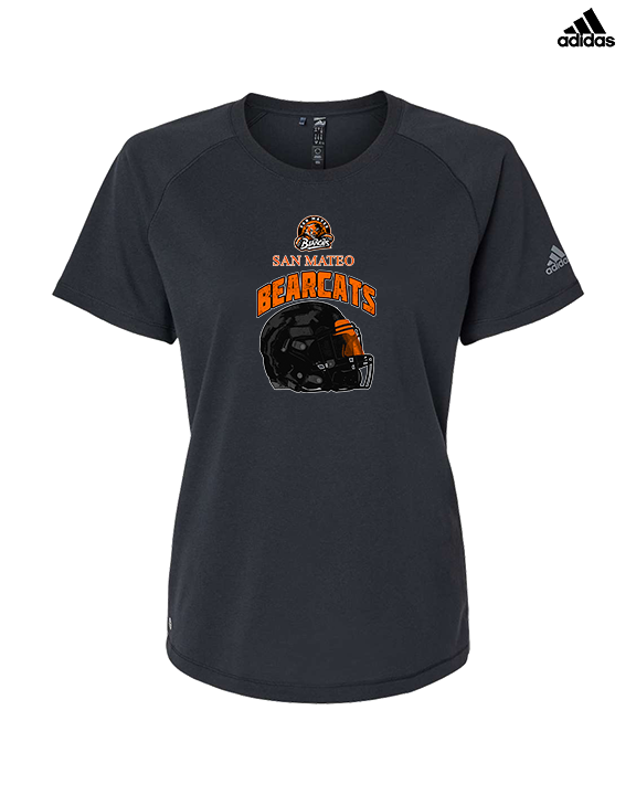 San Mateo HS Football Helmet - Womens Adidas Performance Shirt