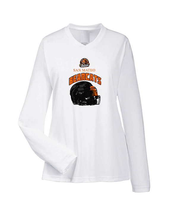 San Mateo HS Football Helmet - Womens Performance Longsleeve
