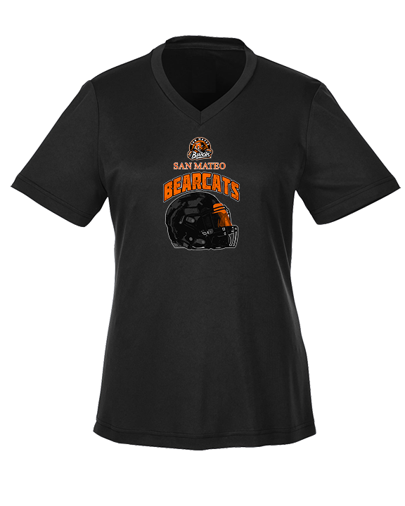 San Mateo HS Football Helmet - Womens Performance Shirt