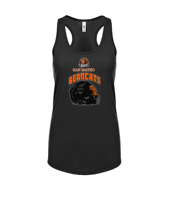 San Mateo HS Football Helmet - Womens Tank Top