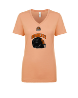 San Mateo HS Football Helmet - Womens Vneck