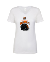 San Mateo HS Football Helmet - Womens Vneck