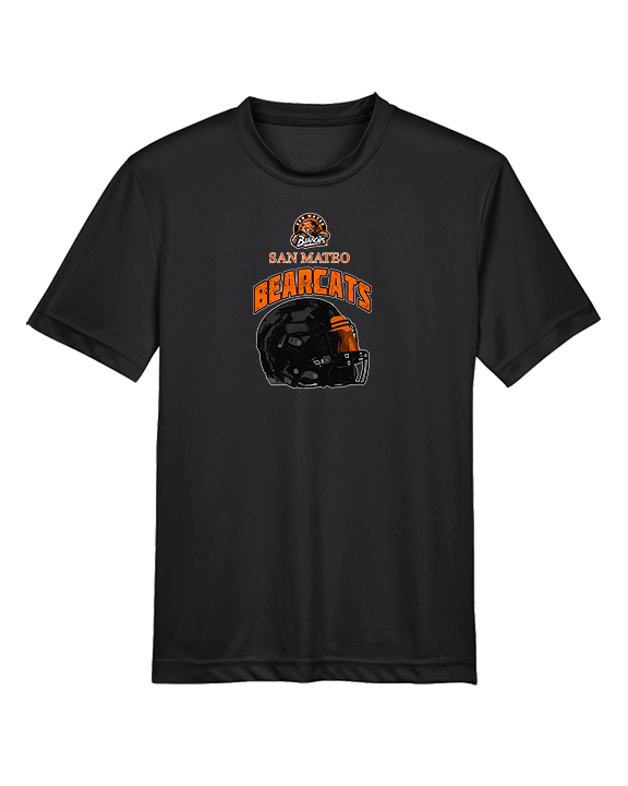 San Mateo HS Football Helmet - Youth Performance Shirt