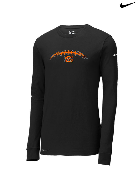 San Mateo HS Football Laces - Mens Nike Longsleeve