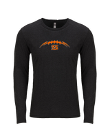 San Mateo HS Football Laces - Tri-Blend Long Sleeve