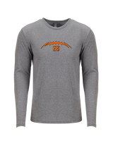 San Mateo HS Football Laces - Tri-Blend Long Sleeve