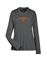 San Mateo HS Football Laces - Womens Performance Longsleeve