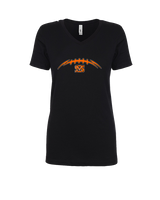 San Mateo HS Football Laces - Womens Vneck