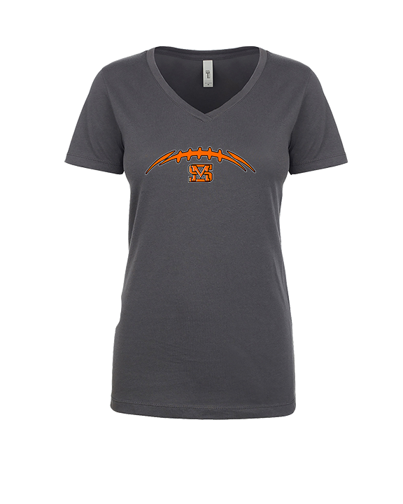 San Mateo HS Football Laces - Womens Vneck