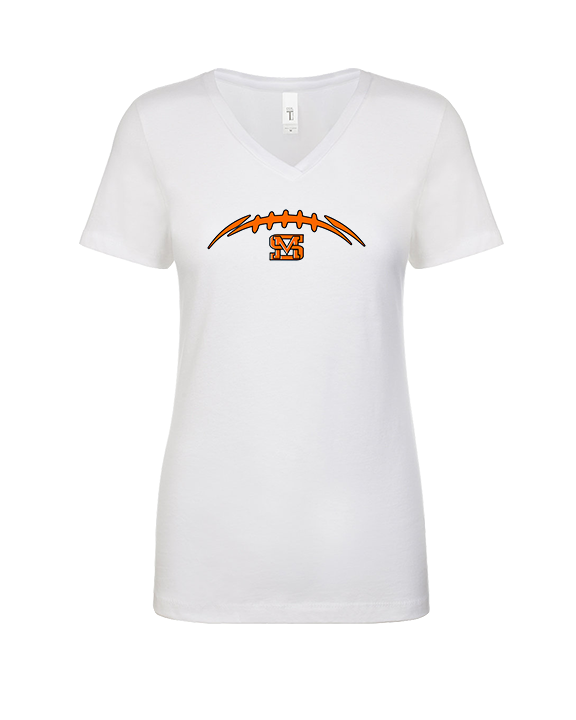San Mateo HS Football Laces - Womens Vneck