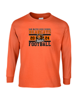 San Mateo HS Football Stamp - Cotton Longsleeve