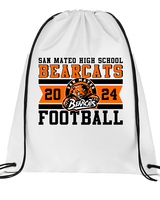 San Mateo HS Football Stamp - Drawstring Bag