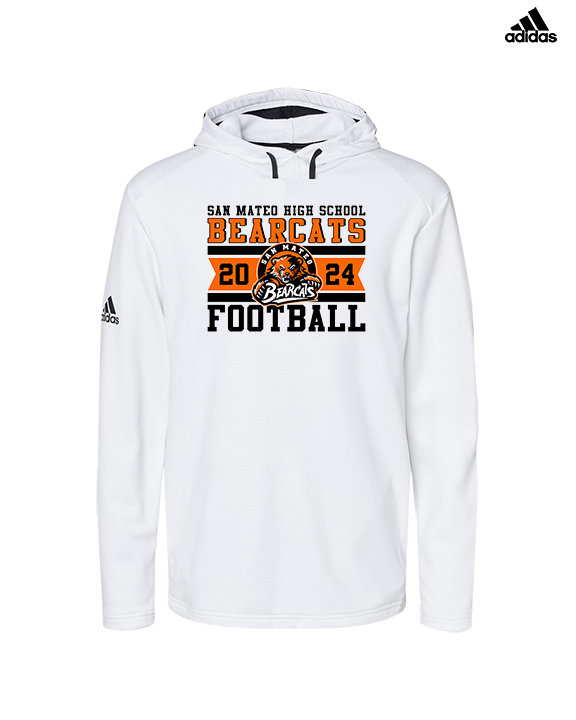 San Mateo HS Football Stamp - Mens Adidas Hoodie