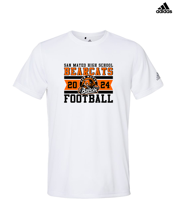 San Mateo HS Football Stamp - Mens Adidas Performance Shirt