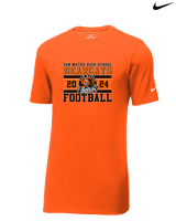 San Mateo HS Football Stamp - Mens Nike Cotton Poly Tee