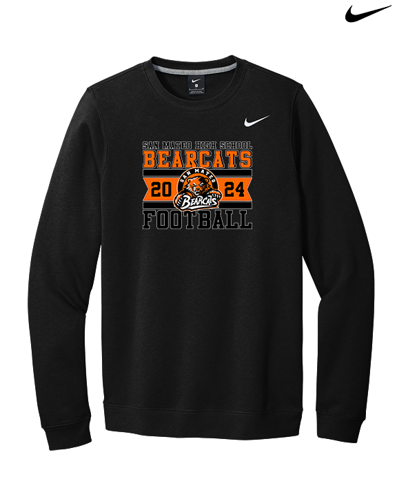 San Mateo HS Football Stamp - Mens Nike Crewneck