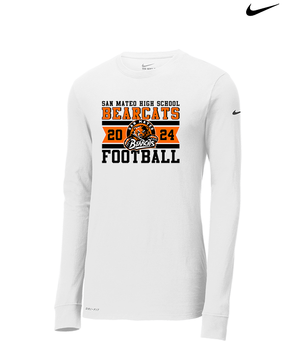 San Mateo HS Football Stamp - Mens Nike Longsleeve