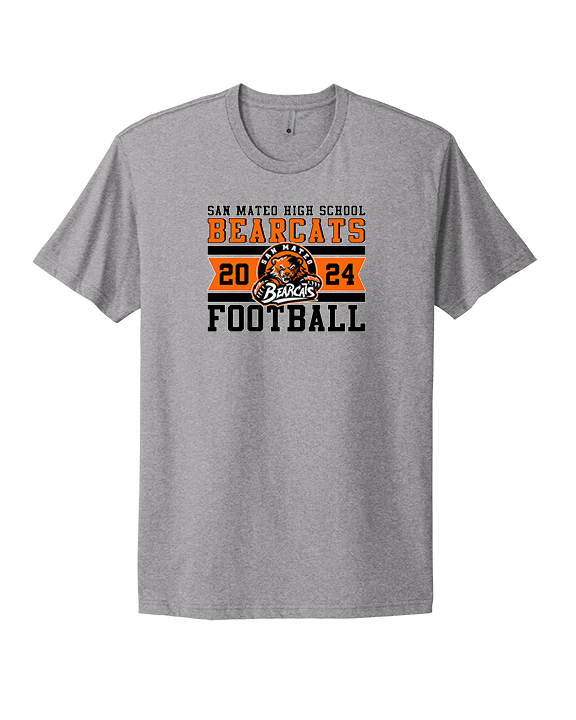 San Mateo HS Football Stamp - Mens Select Cotton T-Shirt