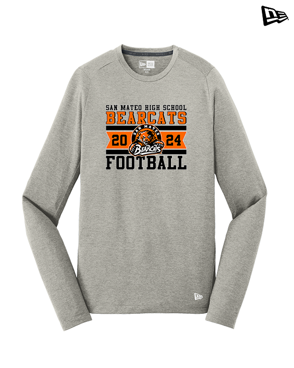 San Mateo HS Football Stamp - New Era Performance Long Sleeve