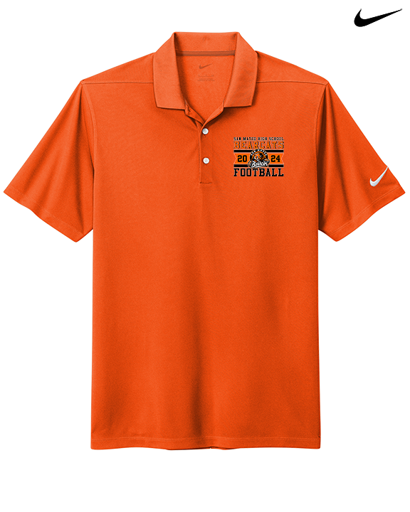 San Mateo HS Football Stamp - Nike Polo