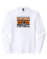 San Mateo HS Football Stamp - Tri-Blend Long Sleeve