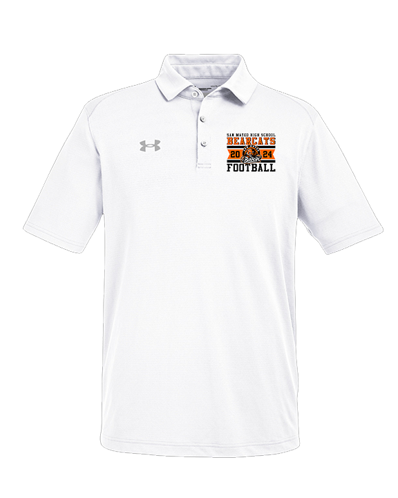 San Mateo HS Football Stamp - Under Armour Mens Tech Polo