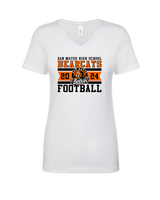 San Mateo HS Football Stamp - Womens Vneck