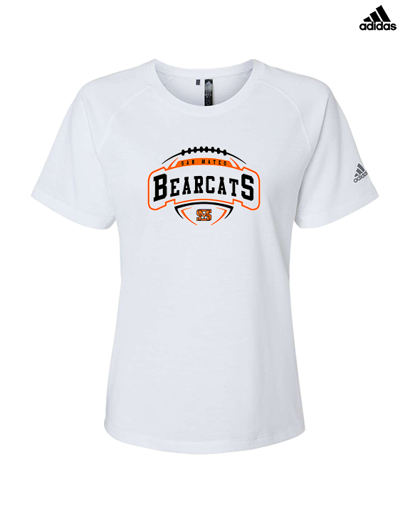San Mateo HS Football Toss - Womens Adidas Performance Shirt
