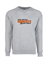 San Mateo HS Softball Bold - Crewneck Sweatshirt