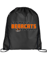 San Mateo HS Softball Bold - Drawstring Bag