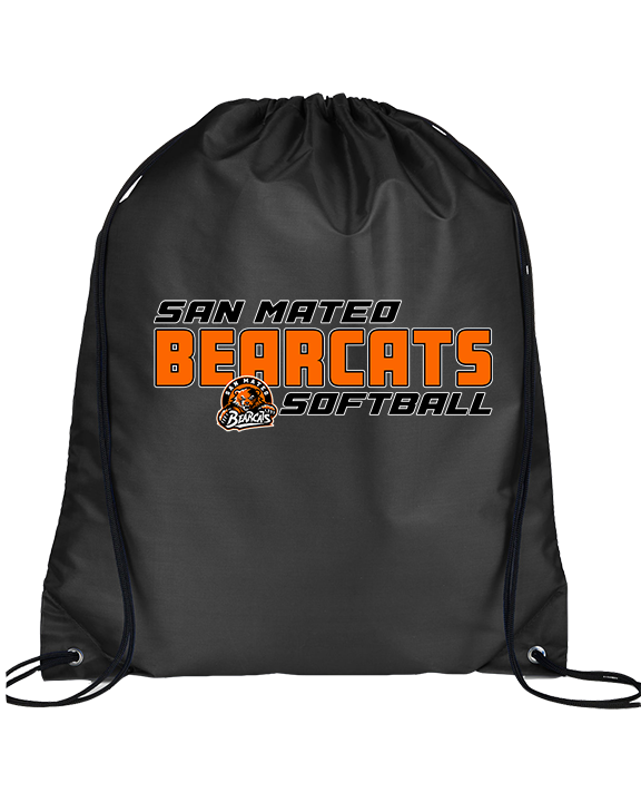 San Mateo HS Softball Bold - Drawstring Bag