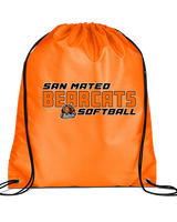 San Mateo HS Softball Bold - Drawstring Bag