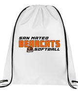 San Mateo HS Softball Bold - Drawstring Bag