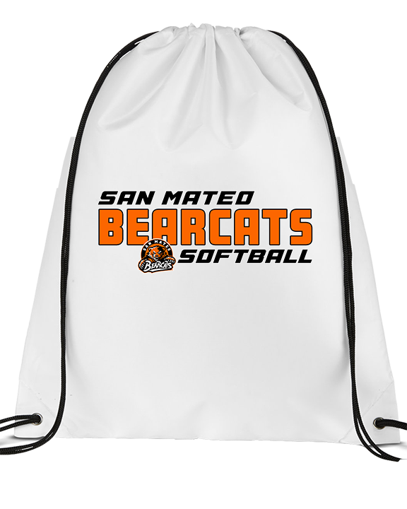 San Mateo HS Softball Bold - Drawstring Bag