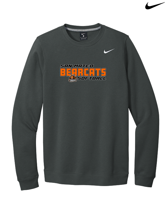 San Mateo HS Softball Bold - Mens Nike Crewneck