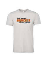 San Mateo HS Softball Bold - Tri-Blend Shirt