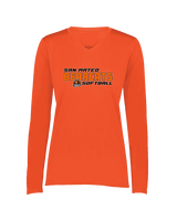 San Mateo HS Softball Bold - Womens Performance Longsleeve