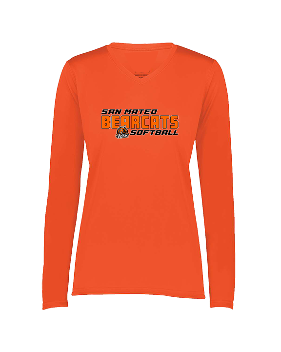 San Mateo HS Softball Bold - Womens Performance Longsleeve