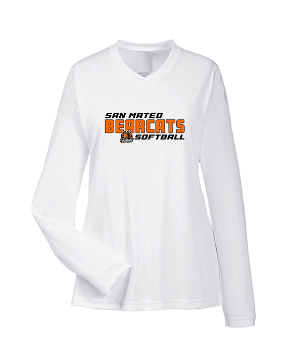 San Mateo HS Softball Bold - Womens Performance Longsleeve