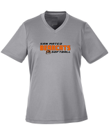 San Mateo HS Softball Bold - Womens Performance Shirt