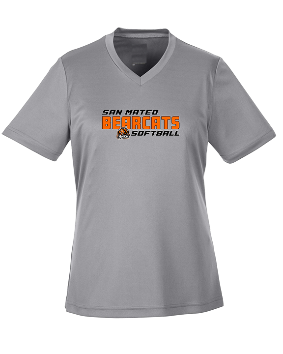 San Mateo HS Softball Bold - Womens Performance Shirt
