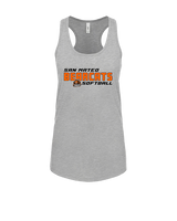 San Mateo HS Softball Bold - Womens Tank Top