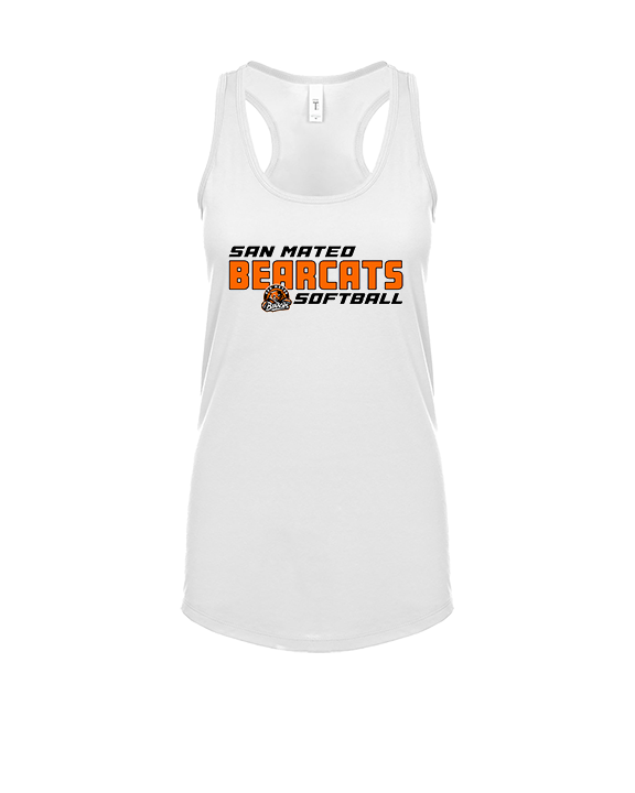 San Mateo HS Softball Bold - Womens Tank Top