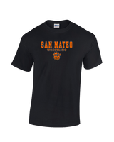 San Mateo HS Wrestling Block - Cotton T-Shirt