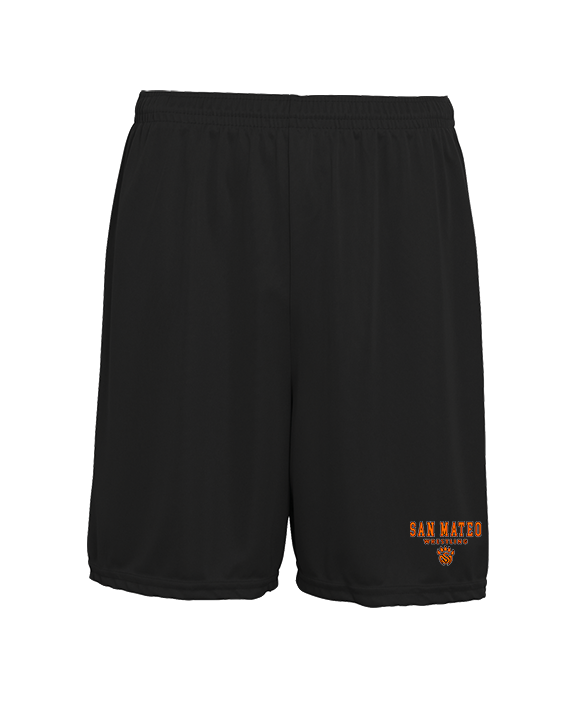 San Mateo HS Wrestling Block - Mens 7inch Training Shorts
