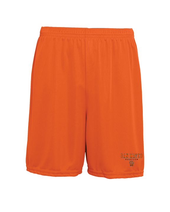 San Mateo HS Wrestling Block - Mens 7inch Training Shorts