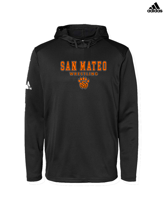 San Mateo HS Wrestling Block - Mens Adidas Hoodie
